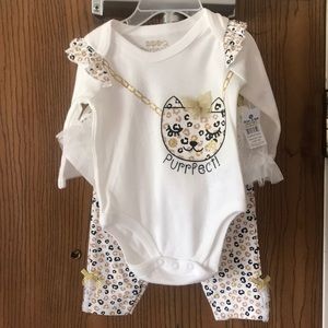 Babygirl 3/6 months 2-pc outfit